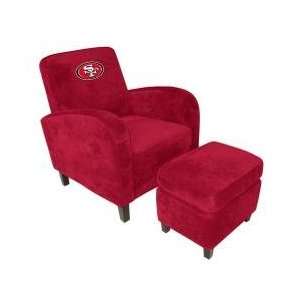  NFL San Francisco 49ers Den Chair with Ottoman   Imperial 