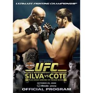  UFC 90 Official Program 