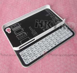 Hot Mini Bluetooth Sliding Keyboard&Hard Case For iPhone 4G 4S White 