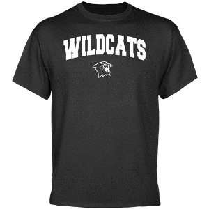  NCAA Northwestern Wildcats Charcoal Logo Arch T shirt 