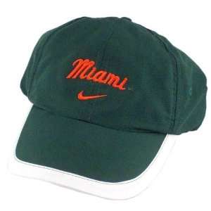  Nike Miami Hurricanes Green Ladies Comfie Hat Sports 
