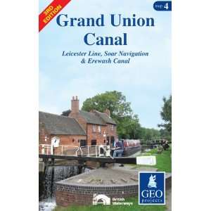  Grand Union Canal Map 4 Leicester Line, Soar Navigation 