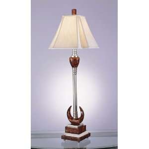 Designed Lighting 9187AM/PN Pinnacle Collection Amber/Polished Nickle 