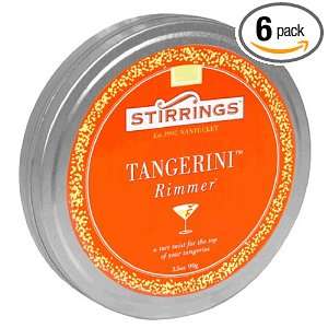 Stirrings Tangerini Drink Rimmer, 3.5 Ounce Tin (Pack of 6)