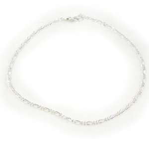   chain silver Figaro 2 25 cm (9. 84) 1. 9 mm (0. 07). Jewelry
