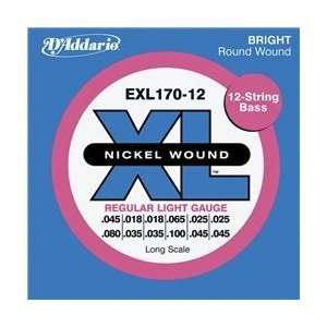   Long Scale 12 String Nickel Electric Bass Strings Musical Instruments