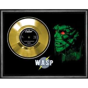  WASP I Wanna Be Somebody Framed Gold Record A3 Musical 