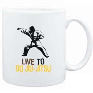 Mug White  LIVE TO do Jiu Jitsu  Sports  Sports 