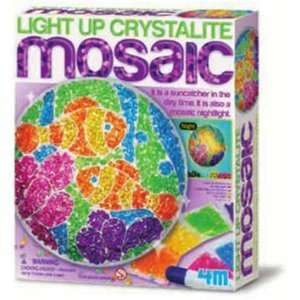  4M Light Up Crystalite Mosaic Toys & Games