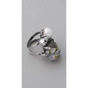  Iosselliani Baroque Pearl and Stone Ring Jewelry