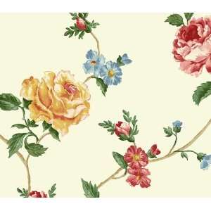 Cream Rose Trail Wallpaper 
