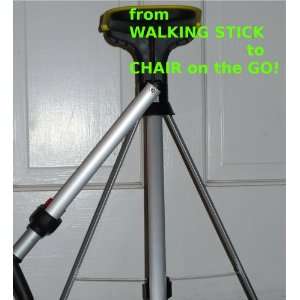 Walking Stick Seat Transforms Quickly and Easily from a Walking Stick 
