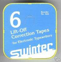 Swintec Typewriter Lift Off Correction Tape Number 422  