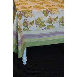 Vineyard Green 90 inch Round Tablecloth  
