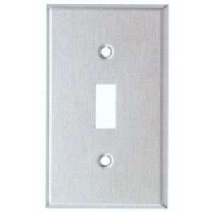 com Stainless Steel Metal Wall Plates 1 Gang Toggle Switch Stainless 