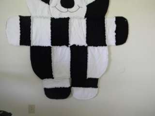 GIANT Puppy Dog SHAPED blanket rag quilt *needs a home*  