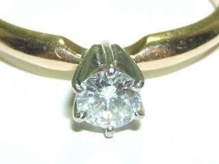 Gorgeous 14K Gold & Genuine Diamond Engagement Ring   