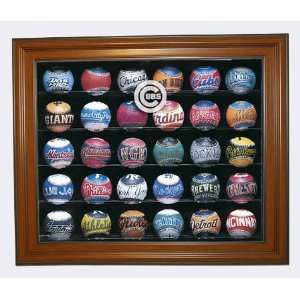  Chicago Cubs Thirty Ball Cabinet Style   Brown