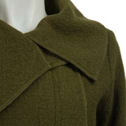 Lauren Hansen Womens Boiled Wool Asymmetrical Jacket  
