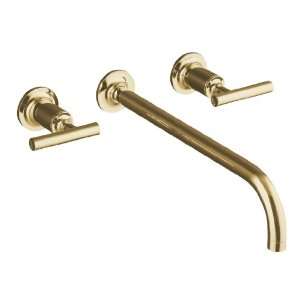   Angle Spout and Lever Handles, Valve Not Included, Vibrant Moderne
