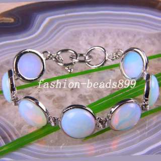 New Opal Beads Gemstone Bracelet Bangle 8 H943  