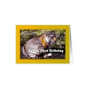   ~ Age Specific 42nd ~ Fractalius Bengal Tiger Art Card Toys & Games