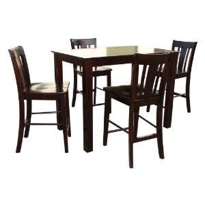  5 Piece Set   Table with 4 San Remo Counter Height Stools 