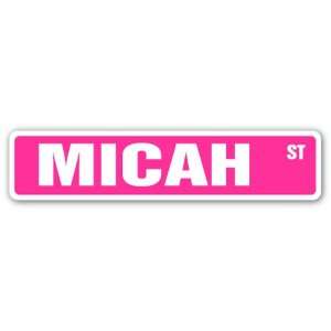  MICAH Street Sign name kids childrens room door bedroom 