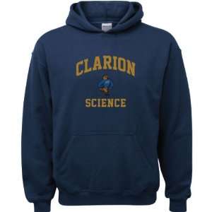 Clarion Golden Eagles Navy Youth Science Arch Hooded Sweatshirt 