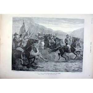  Boer Cavalry Antique Print 1896 Crisis In Transvaal