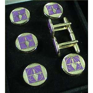   York Rite Council Masonic Tux Suit Button Cover Set 