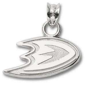  Anaheim Ducks 5/8 Foot Logo Pendant   Sterling Silver 