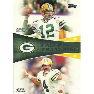 2011 Aaron Rodgers and Brett Favre Topps Faces of the 