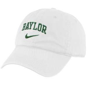  Nike Baylor Bears White Campus Adjustable Slouch Hat 
