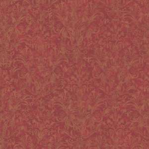   By Color BC1581793 Red Striped Damask Wallpaper