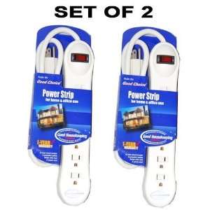  6outlet Power Strip Good Housekeeping (Set of 2 