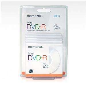  NEW DVD R Mini 5 Pack (Blank Media)