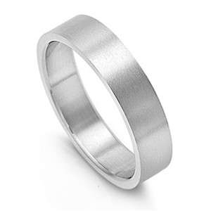 316L Stainless Steel 6mm Plain Flat Ring Size 5 to 14  