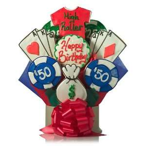 Happy Birthday Gambler Personalized Cookie Bouquet  