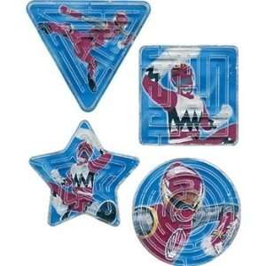  Power Rangers Maze Games 4ct Toys & Games