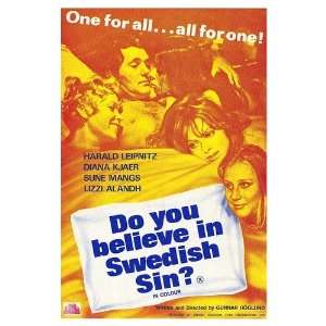  Do You Believe In Swedish Sin? Original Movie Poster, 20 
