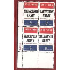  Stamps US Salvation Army Issue Scott 1267 MNHVF Block of 4 