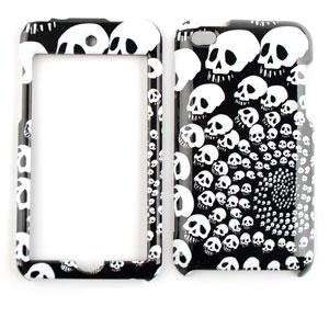 Apple iPod Touch 4 (iTouch) Swirling Multi Skulls Snap On, Hard Cover 