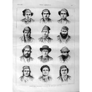  1875 BRIGANDS MEN TYPES SICILIAN BANDITTI HEAD WEAR HAT 