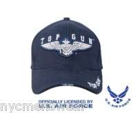TOP GUN DELUXE LOW PROFILE INSIGNIA CAP  NAVY BLUE HAT  