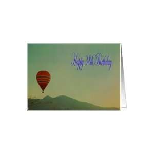 Happy 38th Birthday Hot Air Balloon Card  Toys & Games  