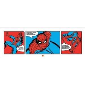 Spider Man Triptych Marvel Comic Book Superhero Poster 13 x 37.5 