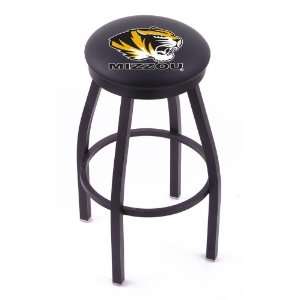   ring swivel bar stool with Black, solid welded base by Holland Bar