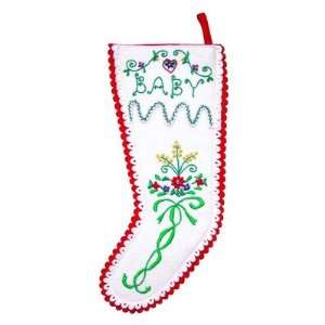  Babys Bouquet Stocking in White
