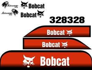   328 Advantage Series Bobcat Excavator Decal Set Whole Machine  